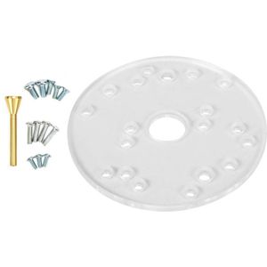 Frezen Tafel Router Universele Bodemplaat Acryl Met Centreren Pin Schroeven Voor Trim Routers Houtbewerking Hulpgereedschap