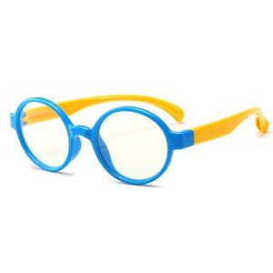 Ralferty Anti-Blauw Blokkeren Bril Kids Computer Brilmontuur Retro Ronde TR90 Kind Brilmonturen Vintage Eyewear A012