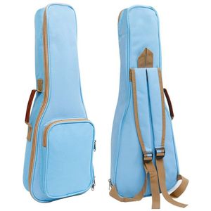 Hoge Een Serie Van Kleuren Verstelbare Schouderriem 10 Mm Spons Vullen Ukulele Case Bag & Uke Case (23/24 In, lichtblauw)