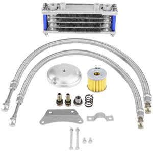 Motorfiets Motorolie Cooler Cooling Radiator 65Ml Aluminium Voor Suzuki 125CC 150CC 200CC Met Montage Accessoires