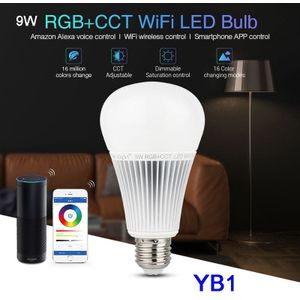 YB1 Wifi 9W Rgb + Cct Led Lamp Dimbaar 2.4G Draadloze Led Lamp Miboxer 2 In 1 Smart led Licht AC100V-240V Milight