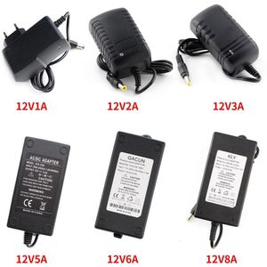 Ac/Dc Adapter 220V Naar 12 V Voeding Verlichting Led Transformator 12 Volt 1A 2A 3A 5A 6A 8A 10A Schakelaar Oplader Adapter Eu Ons