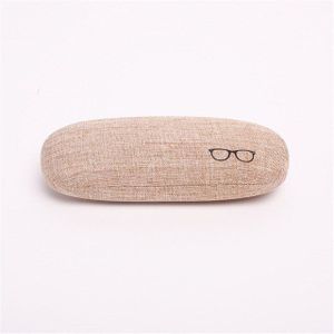 Bril Case Hard Shell Linnen Stoffen Eyewear Cases Cover Beschermende Voor Mannen Vrouwen Zonnebril Eyeglasse