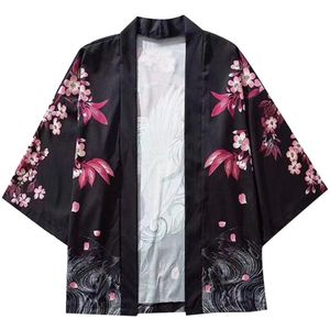 Mannen Shirt Japanse Kimono Aziatische Yukata Harajuku Japanse Traditionele Orient Etnische Vest Kimono Unisex Dunne Losse Camisa