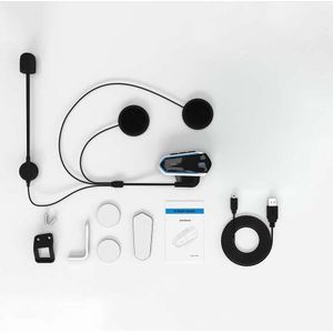 Qtb35 Bluetooth Helm Headset Draadloze Bluetooth Waterdichte Hoofdtelefoon Compatibel Met Meest Motorfiets Scooter Helmen Handen