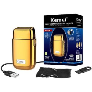 Kemei Alle-Metalen Elektrische Scheerapparaat Mannen Scheerapparaat Drijvende Haar Trimmer Gezichtsverzorging Scheren Machine Oplaadbare Baard Scheerapparaat