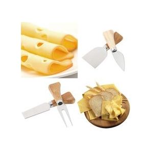 4 Stks/set Messen Kaasrasp Board Set Bamboe Houten Handvat Kaas Mes Slicer Kit Keuken Koken Tool Kaas Cutter Slicer