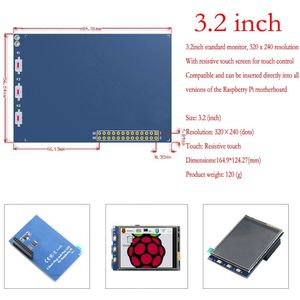 Raspberry Pi 3B + 4 B 3.2/3.5/5/7/10.1 Inch Touch Hdmi Lcd Display Module Ondersteuning