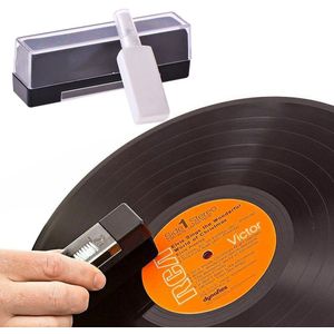 Carbon Fiber Draaitafels Vlekken Vingerafdrukken Combinatie Fonograaf Cleaner Remover Voor Speler Anti Statische Vinyl Borstel Kit