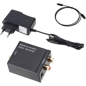 Digitaal Naar Analoog Audio Converter Digital Optical Fiber Toslink Coax Naar Analoog Rca L/R Audio Converter Adapter Versterker