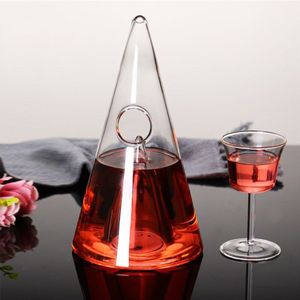 Creatieve Piramide Kristal Glas Wijn Decanter 1000ml Kristallen Rode Wijn Decanter Handgemaakte voor Wijn Brandy Whisky