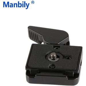 Manbily 52*41mm Quick Release Plaat en QR Klem 1014B Compatibel voor Manfrotto Balhoofd Statief Quick Schoen camera Plaat