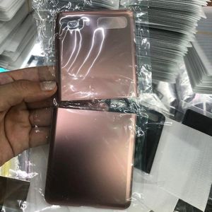 1Pcs Originele Achter Glas Voor Samsung Galaxy Z Flip 5G Versie F707 Back Battery Cover Deur Panel Behuizing case Vervanging Deel