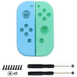 Yuxi Voor Nintend Schakelaar Ns Nx Joycon Vreugde Con Controller Behuizing Shell Case Vervanging Plastic Groen Blauw Wit Cover