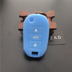 ZAD 3 Knop Siliconen Flip Remote Key Case Fob Cover Houder voor Citroen C4 CACTUS C5 C3 C4L elysee sleutel shell case