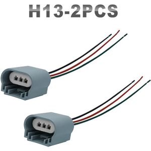 JGAUT H1 H7 H13 H8 H9 H11 9007 Adapter Plug Connector Bedrading Harnes Koplamp Keramische Lamp Houder