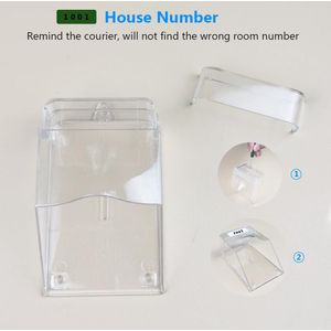 Transparante Waterdichte Cover Voor Draadloze Deurbel Met Dubbele Kleefband Smart Deurbel Outdoor Zender Chime Levert
