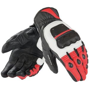 Dain 4 Takt Evo Handschoen Motocross Mtb Bike Off Road Rijden Lederen Handschoenen Zwart Wit