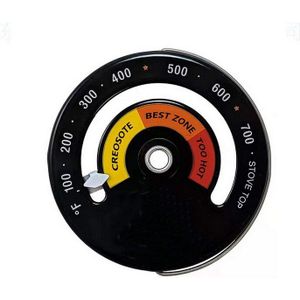 Magnetische Oven Thermometer Kachel Temperatuur Meter Gauge Voor Vermijden Schade Kachel Ventilator