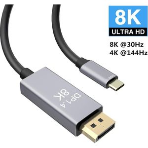 Usb C Naar Displayport Versie 1.4 Kabel 4K 144Hz Usb 3.1 Type C Thunderbolt 3 Naar Dp Kabel voor Macbook Galaxy S9 Huawei P20