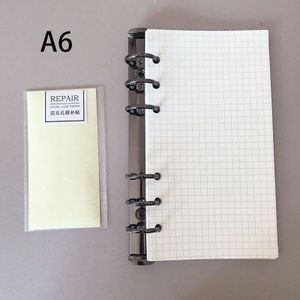 A5 A6 6-Gaten Notebook Vullingen Journal Binnenpagina 'S Planner Filler Lijn Lege Rooster Dagboek Metalen Loose Leaf Binder clip Collection