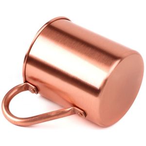 NKlaus 4x koperen mok puur koper 100% Ayuverda koperen beker ovaal Moscow Mule 500ml 11261