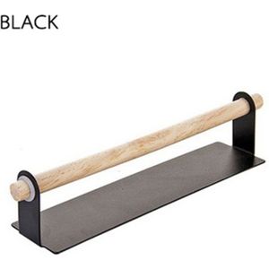 1pc Literaire Muur Opknoping Beugel Mode Opbergdoos Rag Beugel Hout en Metalen Badkamer Handdoekenrek Papieren Handdoek Rack