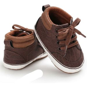 Pasgeboren Baby Jongen Meisje Soft Sole Crib Schoenen Solid Causale Frenulum Anti-Slip Sneakers Prewalker Schoenen