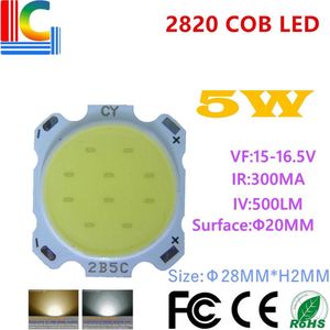 2820 Led Cob 3W 5W 7W Led Diode 300mA 100lm / W Voor Led Gloeilamp Lampen led Spotlight Ce Rohs Led Diode Lichtbron
