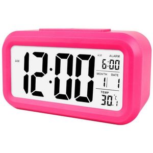 Wekker Groot Display Met Kalender Voor Home Office Tafel Klok Snooze Elektronische Kids Klok Led Desktop Digitale Klokken