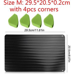 Snelle Ontdooien Lade Dooi Bevroren Voedsel Vlees Fruit Quick Ontdooien Plaat Board Ontdooien Keuken Gadget Tool