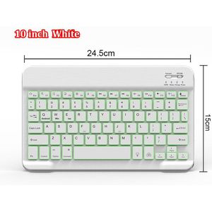 Mini Draadloze Toetsenbord Voor Ipad Tablet Oplaadbare Rgb Backlit Toetsenbord Draadloze Bluetooth Toetsenbord Voor Android Ios Windows