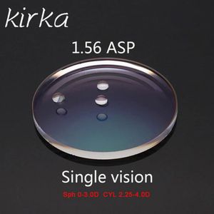 Kirka 1.56 Index Recept Bril Bijziendheid Lenzen CYL2.25-4.0D Clear Bril Hard Krasbestendig Asp Lezen Optische Lens