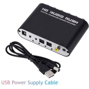 Pzzpss AC3 Audio Digitaal Naar Analoog 5.1 Kanaals Stereo Dac Converter Optische Spdif Coaxiale Aux 3.5Mm Naar 6 Rca decoder Versterker