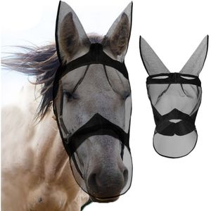 Outdoor Masker Paard Vliegende Masker Paardensport Paard Maskers Verwijderbare Mesh