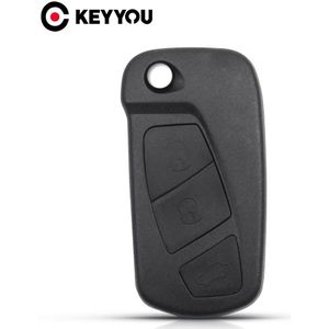 Keyyou Voor Ford Ka 3 Knoppen Afstandsbediening Folding Key Behuizing Case Houder Flip Auto Sleutel Shell Fob auto Accessoires