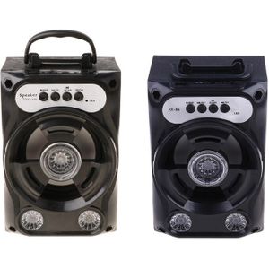 Grote Size Bluetooth-Compatibel Luidspreker Wireless Sound Systeem Bass Stereo Met Led Light Ondersteuning Tf Card Fm Radio