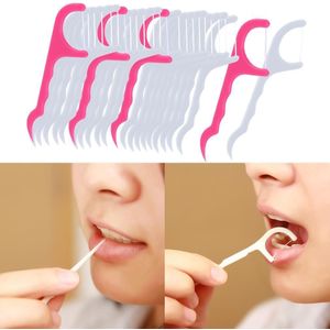 30 Orale Gum Tanden Schoon Zorg Floss Draad Tandheelkundige Flosser Plastic Tand Picks Oral Care