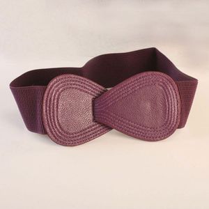 Vrouwelijke Taille Riem Dame Boog Broeksbanden Mode Rode Elastische Tailleband Effen Zwart Wit Geel Brede Riem Faux Leather Corset Riem