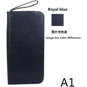 1 Pc Luxe Zwart Bruin Kleur Vulpen Pu Leather Case Opslag Houder Voor 36 Pennen