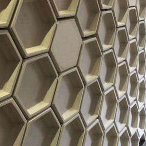 Hexagon Geometrische Beton Wandtegel Baksteen Siliconen Mal Achtergrond Decoratie 67JB