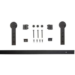 3.3 FT Hoge Kosten-Effectieve Black Carbon staal REAL mini antieke schuifdeuren schuur deur hardware voor keuken badkamermeubel deur