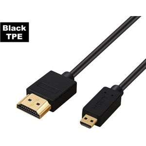 Lungfish Micro Hdmi Naar Hdmi Kabel 2.0 3D 4K 1080P High Speed Hdmi Kabel Adapter 1M 1.5M 2M 3M Voor Hdtv PS3 Xbox Pc Camera