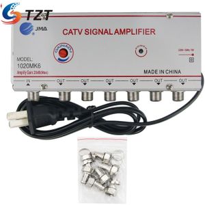 Tzt Jma 1020MK6 Catv Signaal Versterker Thuis Kabel Tv Versterker 1 Ingang 6 Uitgangen Nominale Gain 20DB