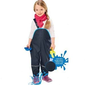 Meisjes Jongen Waterdichte Overalls Katoen Gewatteerde Regen Broek Kid Winddicht Broek Outdoor Broek Duitse 98-128 Europese maat