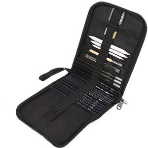 Schets Tekening Potlood Professionele Houtskool Schets Tool Borstel Set Student Met Rubber Art Brush Set 090F