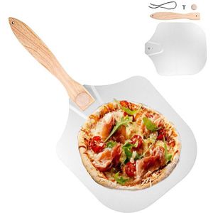 10 inch pizzaspatel, pizzaschep inklapbaar, pizzaschep roestvrij staal