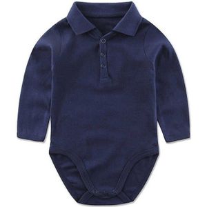 Katoen Lange Mouw Bodysuits Voor Pasgeborenen Baby Boy Kleding Turndown Kraag Kids Jumpsuit Baby Kleding