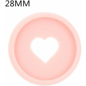12PCS28M Kleur Hartvormige Plastic Ring Knop Is Geschikt Voor Meest Paddestoel Gat Losbladige Notebooks, hart Knop Cd Discs