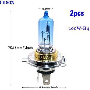 Ciihon 4pcs voor Renault Clio MK2 1.2 98-04 Hatchback H4 501 55W 100W Xenon HOD main/Dip/Side Gloeilampen